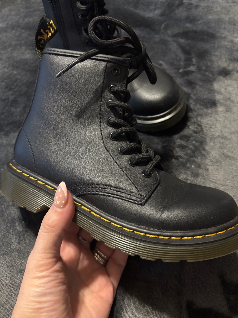 Dr. Martens 
combat boots girls size 13